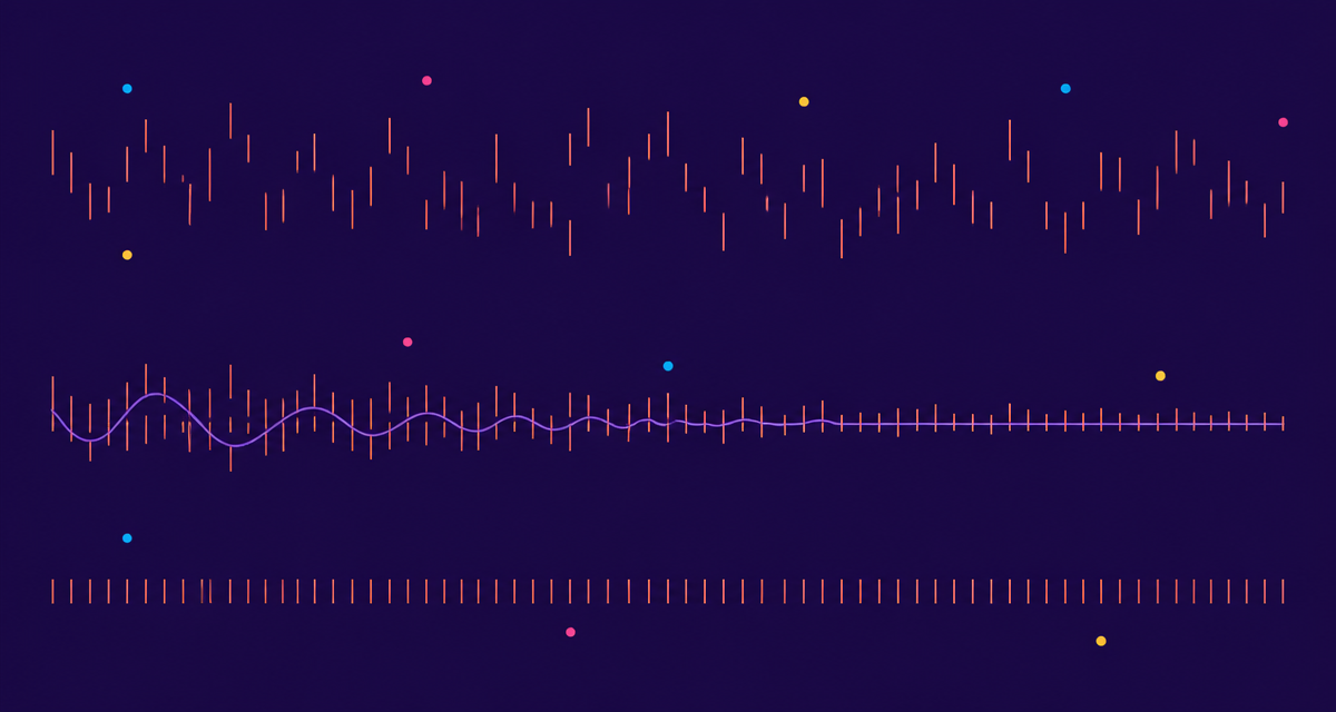 Branded graphic of scattered clinical rating marks and a neuro waveform aligning into a single consistent scored track
